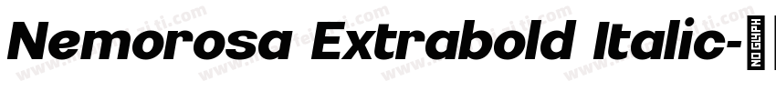 Nemorosa Extrabold Italic字体转换